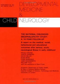 Paperback The National Childhood Encephalopathy Study: A 10-Year Follow Up Book