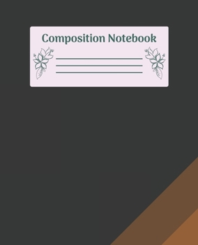 Paperback Composition Notebook: Wide Ruled Notebooks Paper - Composition Notebook (Diary, Journal) 7.5x9.25in 110 Pages Wide Ruled Notebooks Paper Book
