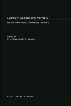 Paperback Rapidly Quenched Metals: Second International Conference Section I Book