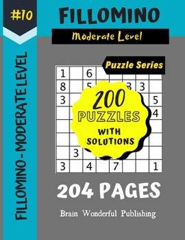 Paperback Fillomino Puzzle Series: 200 Brain Teasers Puzzle Book Collection [Large Print] Book