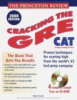 Paperback Cracking the GRE CAT: with Four Complete Sample Tests on CD-ROM [With CDROM] Book