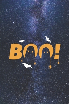 Paperback Boo! Halloween Holiday - Bats Ghosts Spiders Journal Book