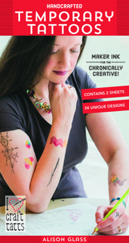 Paperback Alison Glass - Handcrafted Temporary Tattoos Book