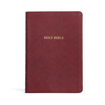 Imitation Leather KJV Large Print Thinline Bible, Burgundy Leathertouch Book