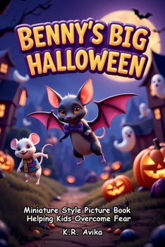 Paperback Benny's Big Halloween: Miniature Style Picture Book Helping Kids Overcome Fear Giftable Book with Story and Fun games - Silly Jokes, Tongue twisters & Book