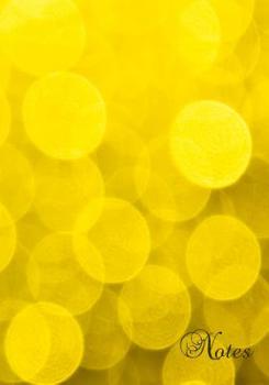 Paperback Notes: Yellow patterned cover - 7 by 10 inch notebook for school or home use Book