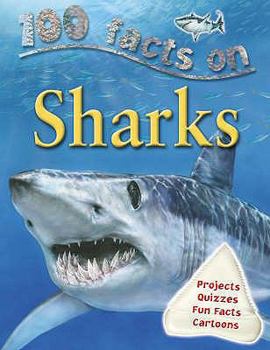 Paperback 100 Facts Sharks Book