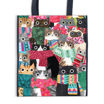 Misc. Wintry Cats Reusable Tote Book