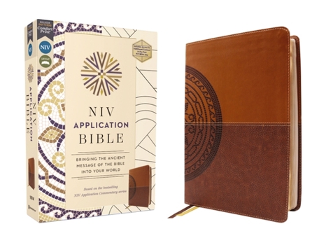 Imitation Leather NIV Application Bible, Leathersoft, Brown, Red Letter, Comfort Print: Bringing the Ancient Message of the Bible Into Your World Book