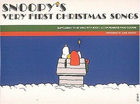 Paperback Snoopy's Very First Christmas Songs Book