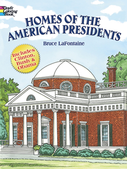 Paperback Homes of the American Presidents Coloring Book