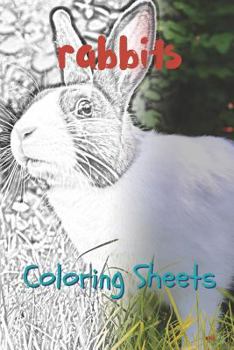 Rabbit Coloring Sheets: 30 rabbit drawings,coloring sheets adults relaxation, coloring book for kids, for girls, volume 5