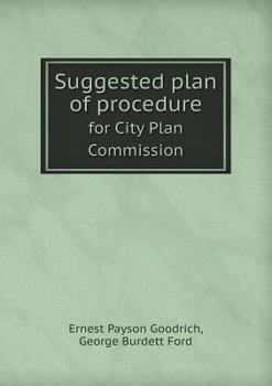 Paperback Suggested Plan of Procedure for City Plan Commission Book