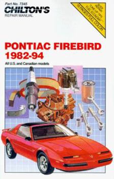 Paperback Pontiac Firebird, 1982-94: All U.S. and Canadian Models Book