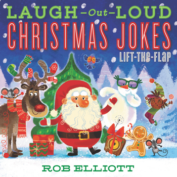 Paperback Laugh-Out-Loud Christmas Jokes: Lift-The-Flap: A Christmas Holiday Book for Kids Book
