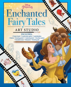Paperback Disney Princess Enchanted Fairy Tales Art Studio Book