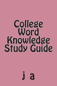 Paperback College Word Knowledge Study Guide Book