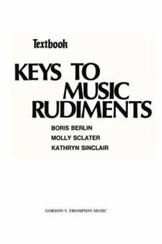 Paperback Keys to Music Rudiments: Textbook Book