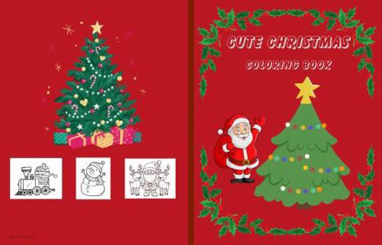 Paperback Cute Christmas Coloring Book