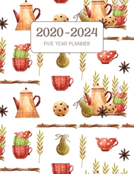 2020-2024 Five Year Planner: Monthly Agenda & Schedule with US Holidays - 60 Months or 5 Years - Autumn Spiced Tea (Appointment Diary With Todo List & Notes)