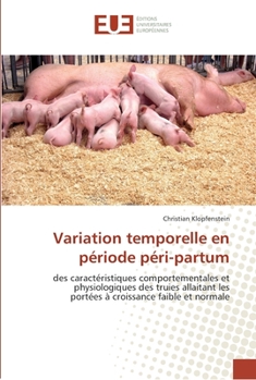 Paperback Variation temporelle en période péri-partum [French] Book