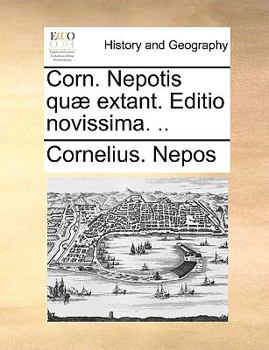 Paperback Corn. Nepotis Qu] Extant. Editio Novissima. .. [Latin] Book