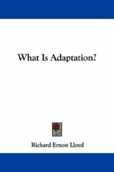 Paperback What Is Adaptation? Book