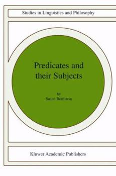 Paperback Predicates and Their Subjects Book