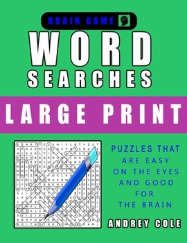 Paperback Word Searches Large Print: 120 Puzzles Book For Adults [Large Print] Book