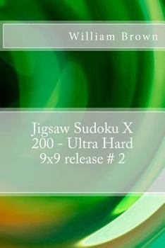 Paperback Jigsaw Sudoku X 200 - Ultra Hard 9x9 release # 2 Book