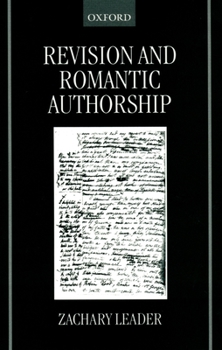 Paperback Revision and Romantic Authorship Book