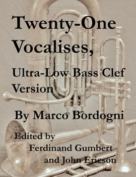 Paperback Twenty-One Vocalises, Ultra-Low Bass Clef Version Book