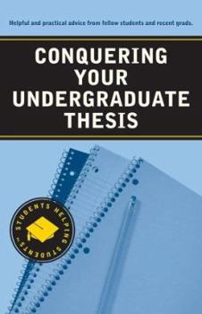 Paperback Conquering Your Undergraduate Thesis Book