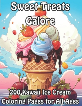 Sweet Treats Galore: 200 Kawaii Ice Cream Coloring Pages for All Ages