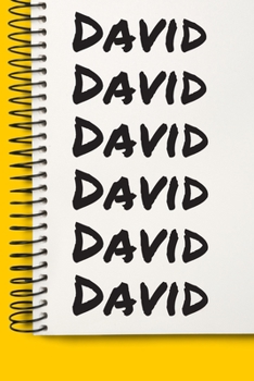 Paperback Name David A beautiful personalized: Lined Notebook / Journal Gift, Notebook for David,120 Pages, 6 x 9 inches, Gift For David, Personal Diary, David, Book