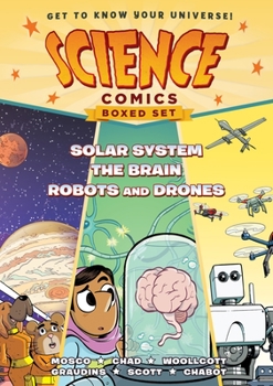Paperback Science Comics Boxed Set: Solar System, the Brain, and Robots and Drones Book