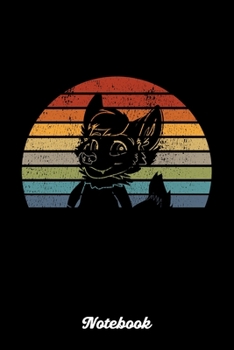 Paperback Notebook: Retro Furry Fandom. Dot Grid Composition Notebook to Take Notes at Work. Dotted Bullet Point Diary, To-Do-List or Jour Book