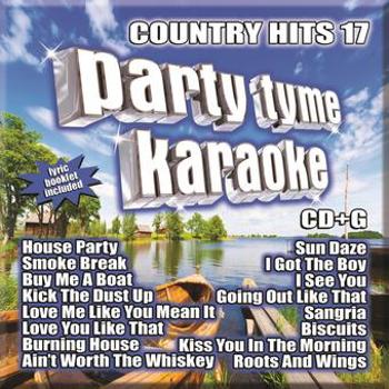 Music - CD Party Tyme Karaoke - Country Hits 17 (16-song CD+G Book