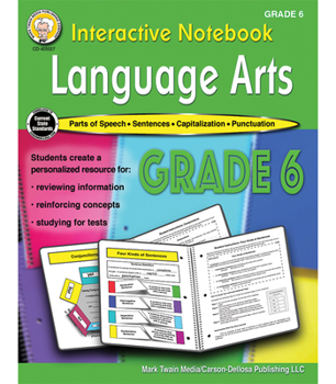 Paperback Interactive Notebook: Language Arts Resource Book, Grade 6 Book