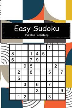 Paperback Easy Sudoku: Sudoku Puzzle Game For Beginers With Bauhaus Abstract Memphis Cover Book