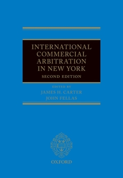 Hardcover International Commercial Arbitration in New York Book