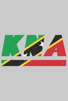 KNA: St. Kitts und Nevis Notizbuch mit karo 120 Seiten in weiß. Notizheft mit der St. Kitts und Nevis Flagge (German Edition)