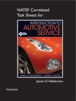 Paperback Natef Correlated Task Sheets for Introduction to Automotive Service Book