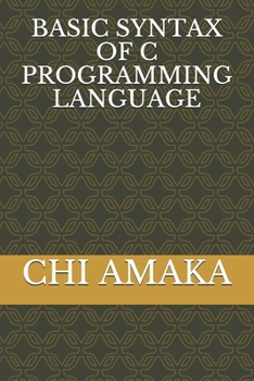Paperback Basic Syntax of C Programming Language Book