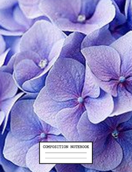 Notebook: Flowers Floral Themed Notebook And Journal 7.44 x 9.69 inches 110 College Ruled Pages