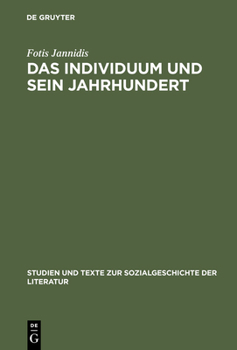 Hardcover Das Individuum Und Sein Jahrhundert: Eine Komponenten- Und Funktionsanalyse Des Begriffs >Bildung [German] Book