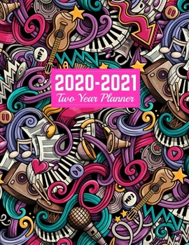 Paperback 2020-2021 Two Year Planner: Trendy 24-Months Calendar, 2-Year Appointment Business Planners, Agenda Schedule Organizer Logbook and Journal - Art C Book