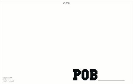 Paperback The POB Journal: Monthly, Weekly and Daily Planner for Creating Productivity and Discipline Book