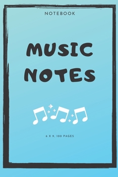 Paperback Notebook: Music Notes Book