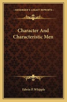 Paperback Character And Characteristic Men Book